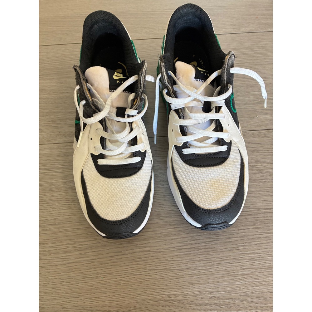 Nike Air Max Excee Mens White Black Green Sneakers DZ0795-102 Size 8